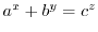 $a^x+b^y=c^z$