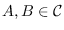 $A, B \in \mathcal{C}$