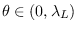 $\theta
\in \left( 0,\lambda _{L}\right) $