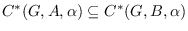 $C^*(G, A, \alpha) \subseteq C^*(G, B, \alpha)$